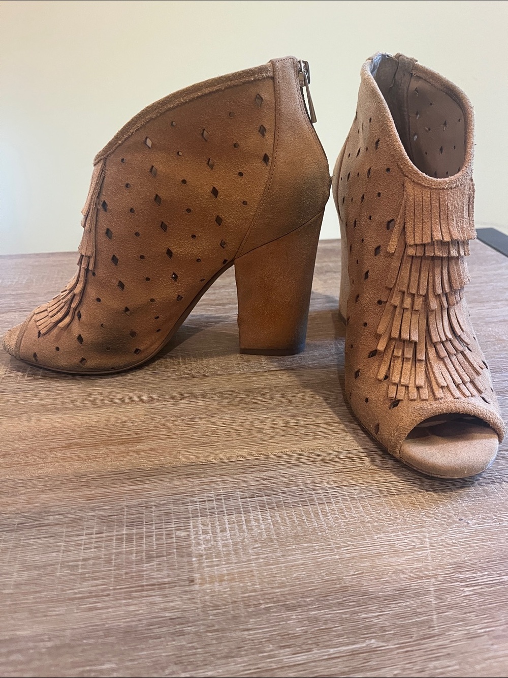 Jessica Simpson Fringe Suede Booties